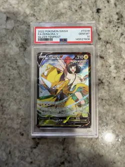PSA 10 Zeraora V (Full Art) Silver Tempest TG16/TG30 Holo Pokemon Card - Image 1