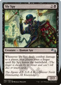 Sly Spy (c Finger) Unstable NM Black Uncommon MAGIC GATHERING CARD ABUGames - Image 1