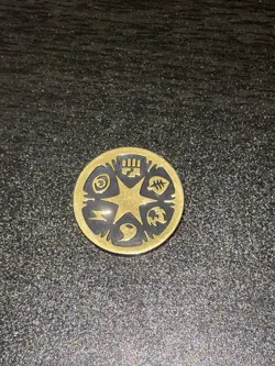 Pokemon TCG Theme Deck Battle Flip Coin Gold NM Vintage Preowned Authentic - Image 1