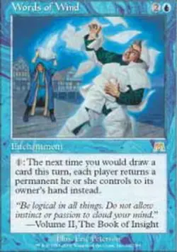 1 x Words of Wind - Onslaught - Moderate Play - MTG - Image 1