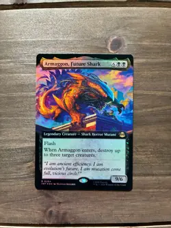 Armaggon, Future Shark Foil Extended Art Teenage Mutant Ninja Turtles (TMT) MTG - Image 1