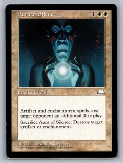 Aura of Silence Weatherlight Magic The Gathering MTG - Image 1