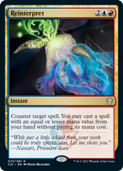 Reinterpret - Commander 2021 #073/081 MTG Magic The Gathering - Image 1