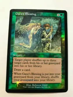 1 x MTG Gaea's Blessing - Arena Foil Promotional Magic EX NM - Image 1