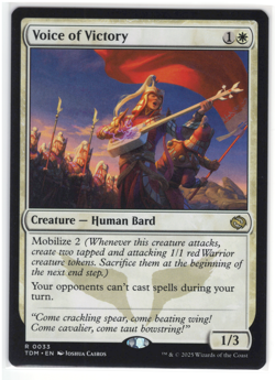 MTG Voice of Victory Tarkir: Dragonstorm TDM #33 rare NM ***LOOK***! - Image 1