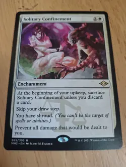 MTG Magic The Gathering Modern Horizons 2 MH2 Solitary Confinement Rare Exc Con - Image 1