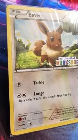 Eevee - 63/98 (Build-A-Bear Workshop Exclusive) Sealed Promo Pokemon TCG - Image 2