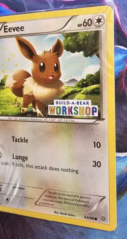 Eevee - 63/98 (Build-A-Bear Workshop Exclusive) Sealed Promo Pokemon TCG - Image 3