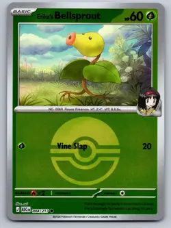 ERIKA'S BELLSPROUT (POKE BALL) 004/217 HOLO C ASCENDED HEROES POKEMON NM/M - Image 1