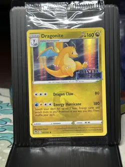 Pokemon Dragonite 131/195 SWSH Promo Silver Tempest Stamped Holo Rare 160 HP - Image 1