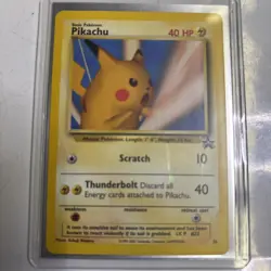 Pokemon Pikachu No. 26 Wotc Black Star Promo 40 HP Thunderbolt Never Played With - Image 1
