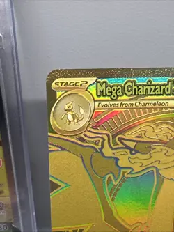Mega Charizard X ex 130/094 Holo Hyper Rare Phantasmal Flames Pokemon Card - Image 2