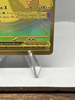 Mega Charizard X ex 130/094 Holo Hyper Rare Phantasmal Flames Pokemon Card - Image 4