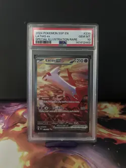 Pokemon Latias EX TCG Surging Sparks Scarlet & Violet PSA 10 - Image 1
