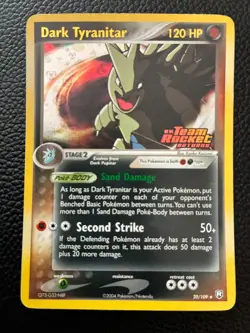 Pokemon TCG Dark Tyranitar EX Team Rocket Returns 20/109 Holo Rare 120 HP - Image 1
