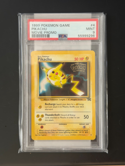 1999 POKEMON GAME MOVIE PROMO #4 PIKACHU PSA 9 - Image 1