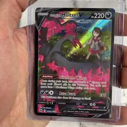 Pokemon TCG Galarian Moltres V FA Sword & Shield Astral Radiance TG20/TG30 LP+ - Image 2