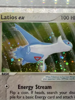 2003 POKEMON EX DRAGON #94 LATIOS EX-HOLO PSA 8 ~ PERFECT SWIRL PLACEMENT🌀2x - Image 2