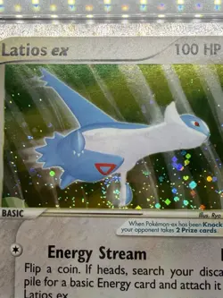 2003 POKEMON EX DRAGON #94 LATIOS EX-HOLO PSA 8 ~ PERFECT SWIRL PLACEMENT🌀2x - Image 3