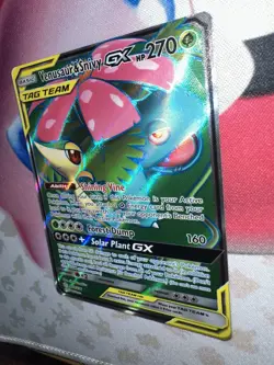 Pokemon Venusaur & Snivy GX Full Art 210/236 Sm-Cosmic Eclipse Holo 270 HP - Image 4