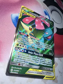 Pokemon Venusaur & Snivy GX Full Art 210/236 Sm-Cosmic Eclipse Holo 270 HP - Image 5