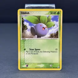 Pokemon Oddish 64/115 Unseen Forces Regular Non Holo LP - Image 1