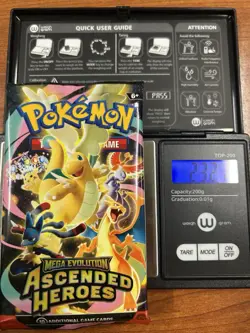 Pokemon Ascended Hero’s Booster Pack - Possible God PackU - Weighted 23.21 Grams - Image 1