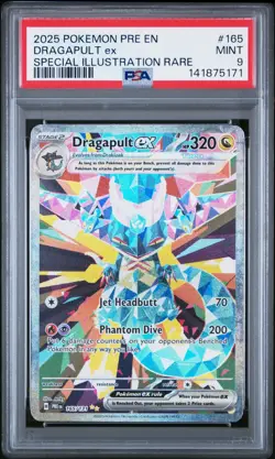 Pokemon Dragapult ex 165/131 SIR Prismatic Evolutions PSA 9 - Image 1