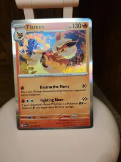 Flareon 136/165 - Pokemon TCG Scarlet & Violet 151 - NM - Holo Rare - Image 1
