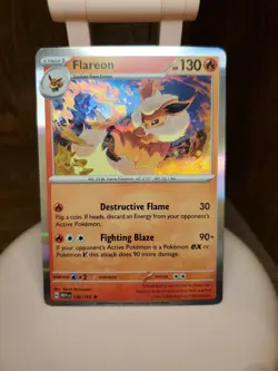 Flareon 136/165 - Pokemon TCG Scarlet & Violet 151 - NM - Holo Rare - Image 2