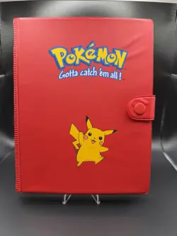 Pokemon Pikachu Red 4-Pocket Album for Pokemon TCG Flexible Plastic Binder MINT - Image 1