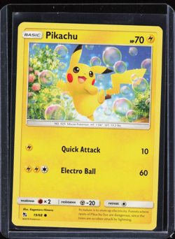 Pokemon Hidden Fates #19/68 Pikachu Common - Image 1