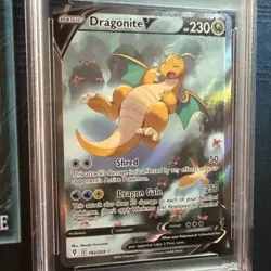 Dragonite V 192/203 Alternate Art Evolving Skies Pokemon English PSA 9 MINT - Image 2
