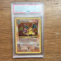 Pokemon 1999 Base Set Shadowless Charizard Holo Rare 4/102 PSA 4 - Image 1