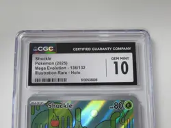 2025 Pokemon Mega Evolution Shuckle Illustration Rare Holo CGC 10 - Image 2