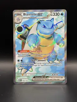 Pokemon TCG Blastoise EX 184/165 Scarlet & Violet 151 Ultra Rare - Image 2