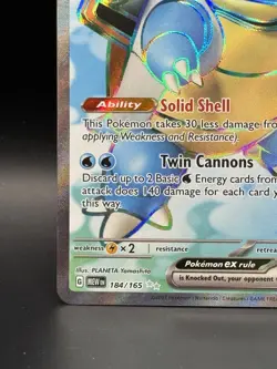 Pokemon TCG Blastoise EX 184/165 Scarlet & Violet 151 Ultra Rare - Image 5