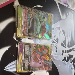Pokemon Sun & Moon Tag Team GX Foil Celebi & Venusaur Espeon & Deoxys - Image 1