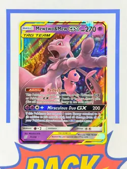 Mewtwo & Mew GX Tag Team SM - Unified Minds Ultra Rare 71/236 Pokemon TCG NM - Image 1