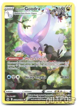 Hisuian Goodra GG21/GG70 Holo Crown Zenith Galarian Gallery Pokemon NM - Image 1