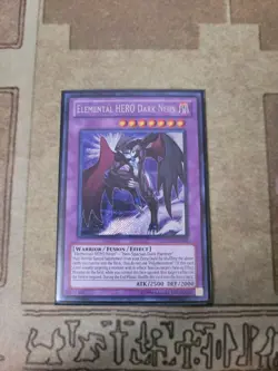YUGIOH ELEMENTAL HERO DARK NEOS LCGX-EN059 SECRET UNLIMITED ED NM - Image 1