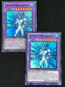 YUGIOH ELEMENTAL HERO AQUA NEOS LCGX-EN057 SUPER X2 (NM) - Image 1