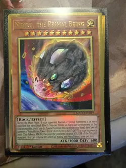 Nibiru, the Primal Being MAGO-EN019, Premium Gold Rare, 1st Edition NM Yugioh - Image 1