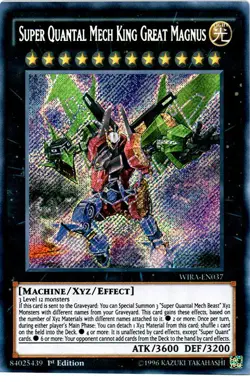 Yugioh! LP Super Quantal Mech King Great Magnus - WIRA-EN037 - Secret Rare - 1st - Image 1