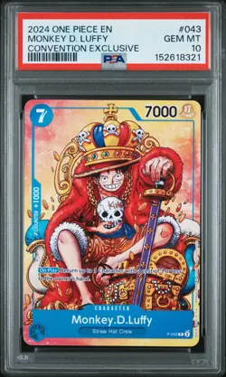 Monkey.D.Luffy (Convention Promo 2024) P-043 One Piece Promotion Psa 10 - Image 1