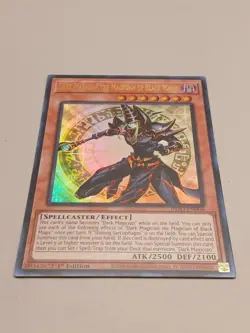 DARK MAGICIAN THE MAGICIAN OF BLACK MAGIC ULTRA RARE INFO-EN006 YUGIOH! - Image 1