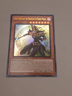 DARK MAGICIAN THE MAGICIAN OF BLACK MAGIC ULTRA RARE INFO-EN006 YUGIOH! - Image 2