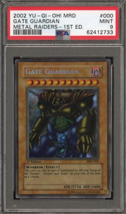 Yugioh PSA 9 Gate Guardian MRD-000 1st Edition - Image 1