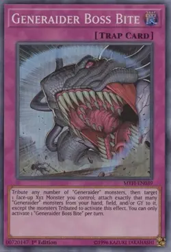 MYFI-EN039 Generaider Boss Bite 1st Edition Super Rare Near Mint YuGiOh TCG - Image 1