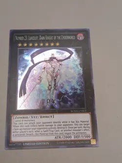 Yugioh Number 23: Lancelot, Dark Knight Of The Underworld BOSH-ENSE2 Super Rare - Image 2